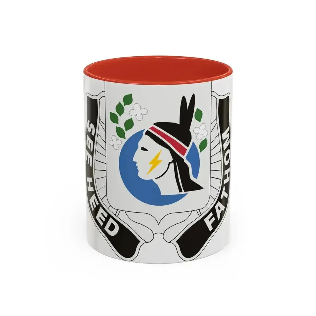 635 Military Intelligence Battalion (U.S. Army) Accent Coffee Mug 11oz Red - Go Mug Yourself