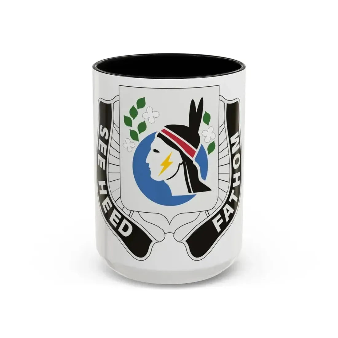 635 Military Intelligence Battalion (U.S. Army) Accent Coffee Mug 15oz Black - Go Mug Yourself