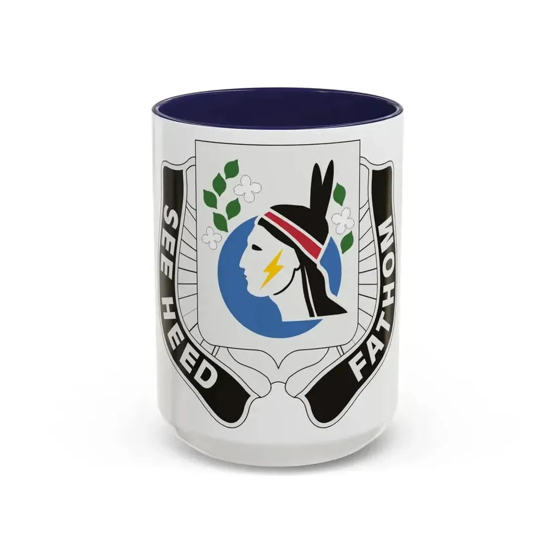635 Military Intelligence Battalion (U.S. Army) Accent Coffee Mug 15oz Navy - Go Mug Yourself
