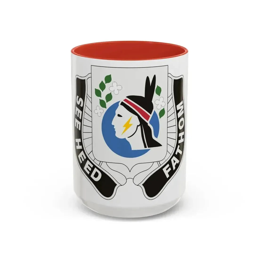 635 Military Intelligence Battalion (U.S. Army) Accent Coffee Mug 15oz Red - Go Mug Yourself