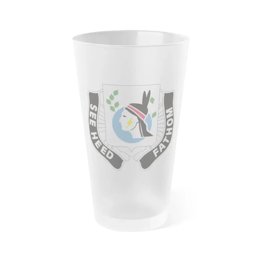 635 Military Intelligence Battalion (U.S. Army) Frosted Pint Glass 16oz Default Title - Go Mug Yourself