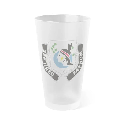 635 Military Intelligence Battalion (U.S. Army) Frosted Pint Glass 16oz Default Title - Go Mug Yourself