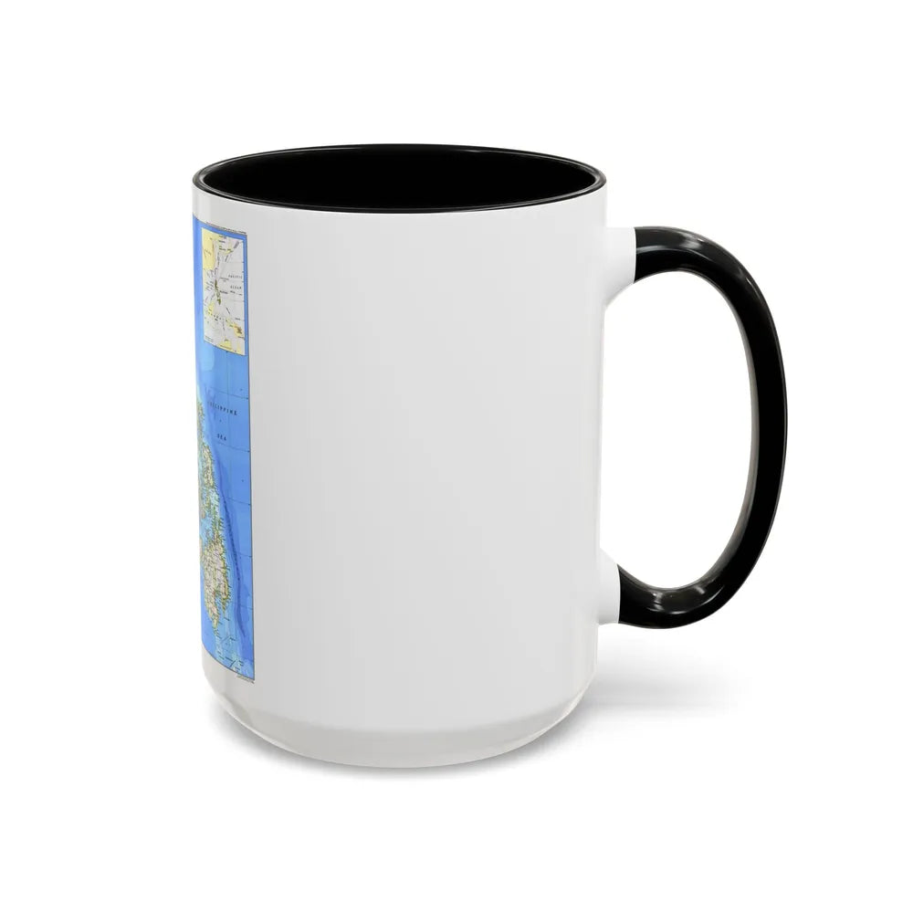 Philippines, The (1986) (Map) Accent Coffee Mug-Go Mug Yourself