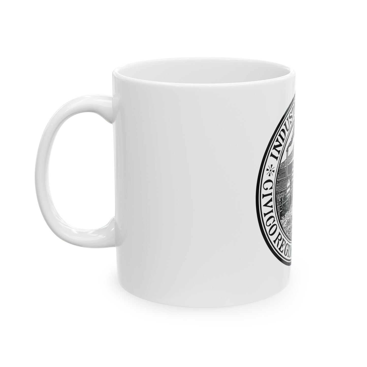 Seal of Holyoke Massachusetts - White Coffee Mug