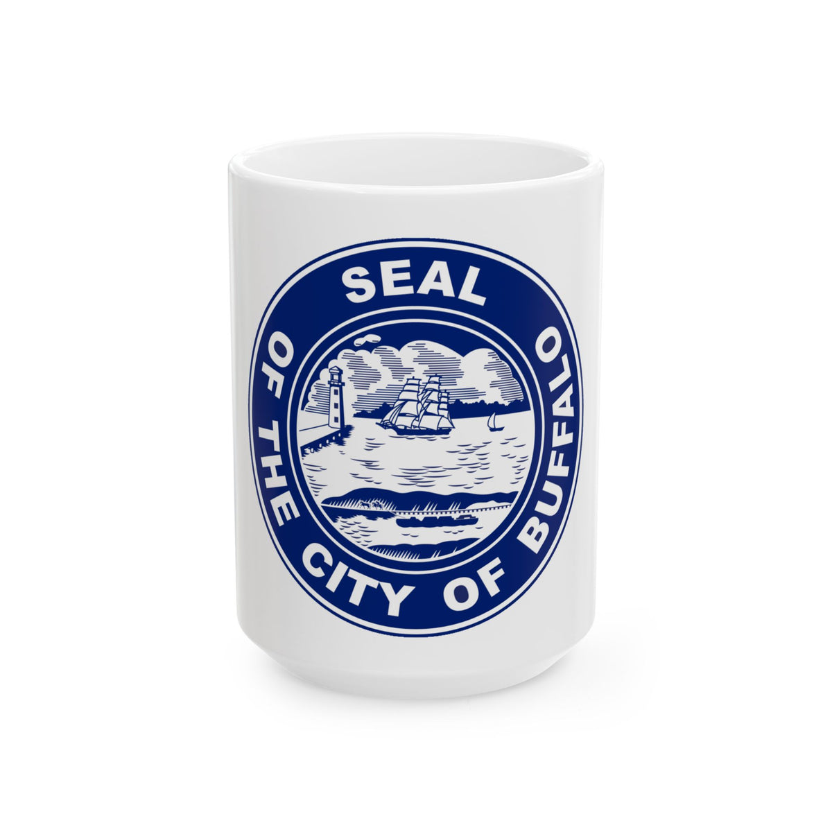 Seal of Buffalo New York - White Coffee Mug