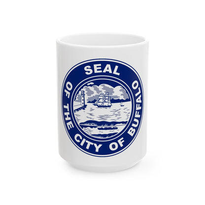 Seal of Buffalo New York - White Coffee Mug