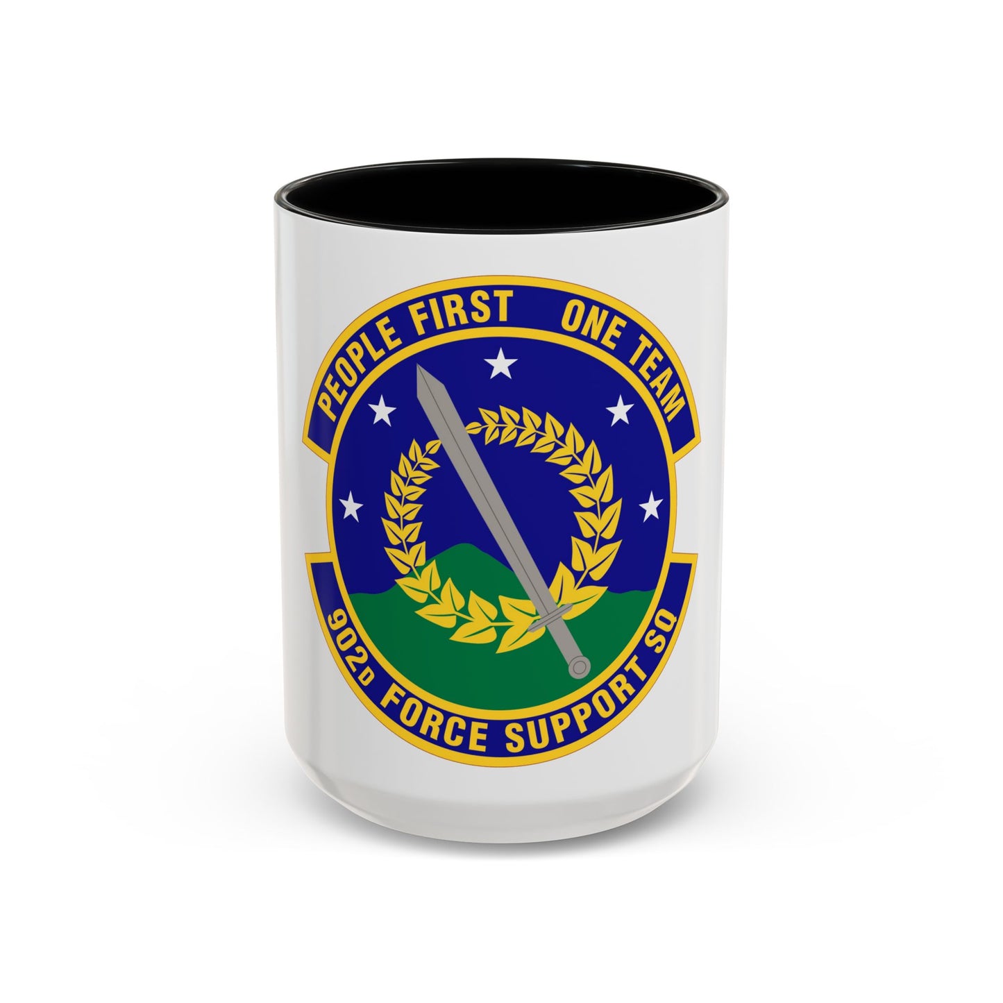 902d Force Support Squadron (U.S. Air Force) Accent Coffee Mug
