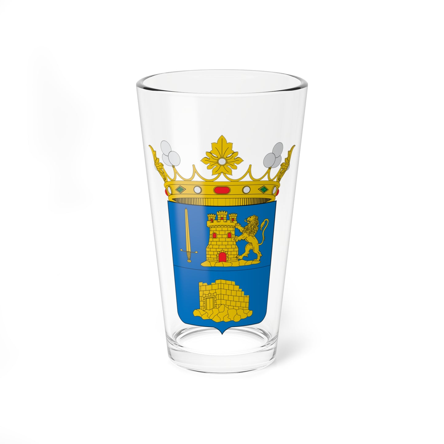 Escudo de Alhama de Murcia (Spain) (Coat of Arms) Pint Glass 16oz