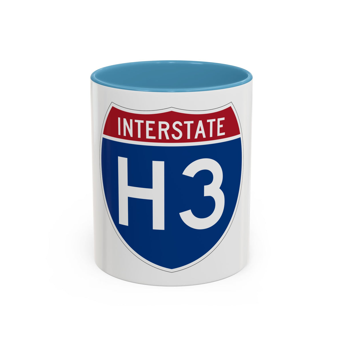 Interstate H3 (U.S. Highways) Accent Coffee Mug