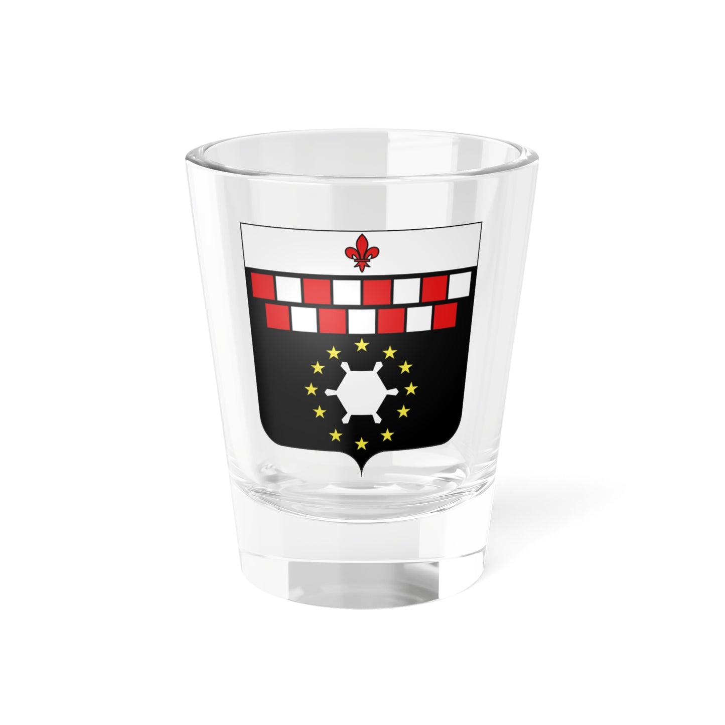 Héraldique Ville BE Charleroi (Belgium) (Coat of Arms) Shot Glass 1.5oz