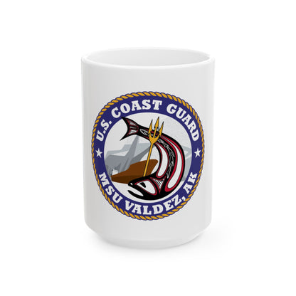 USCG MSU Valdez AK (U.S. Coast Guard) White Coffee Mug
