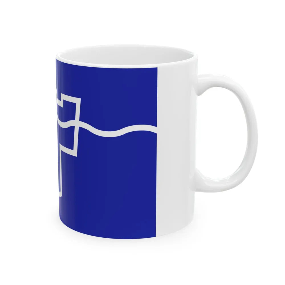 Flag of Tyne & Wear UK - White Coffee Mug-Go Mug Yourself