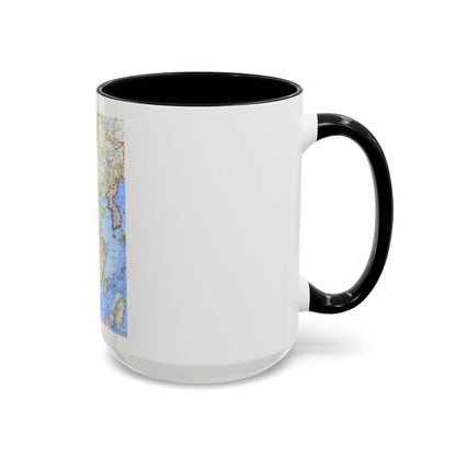 China (1964) (Map) Accent Coffee Mug