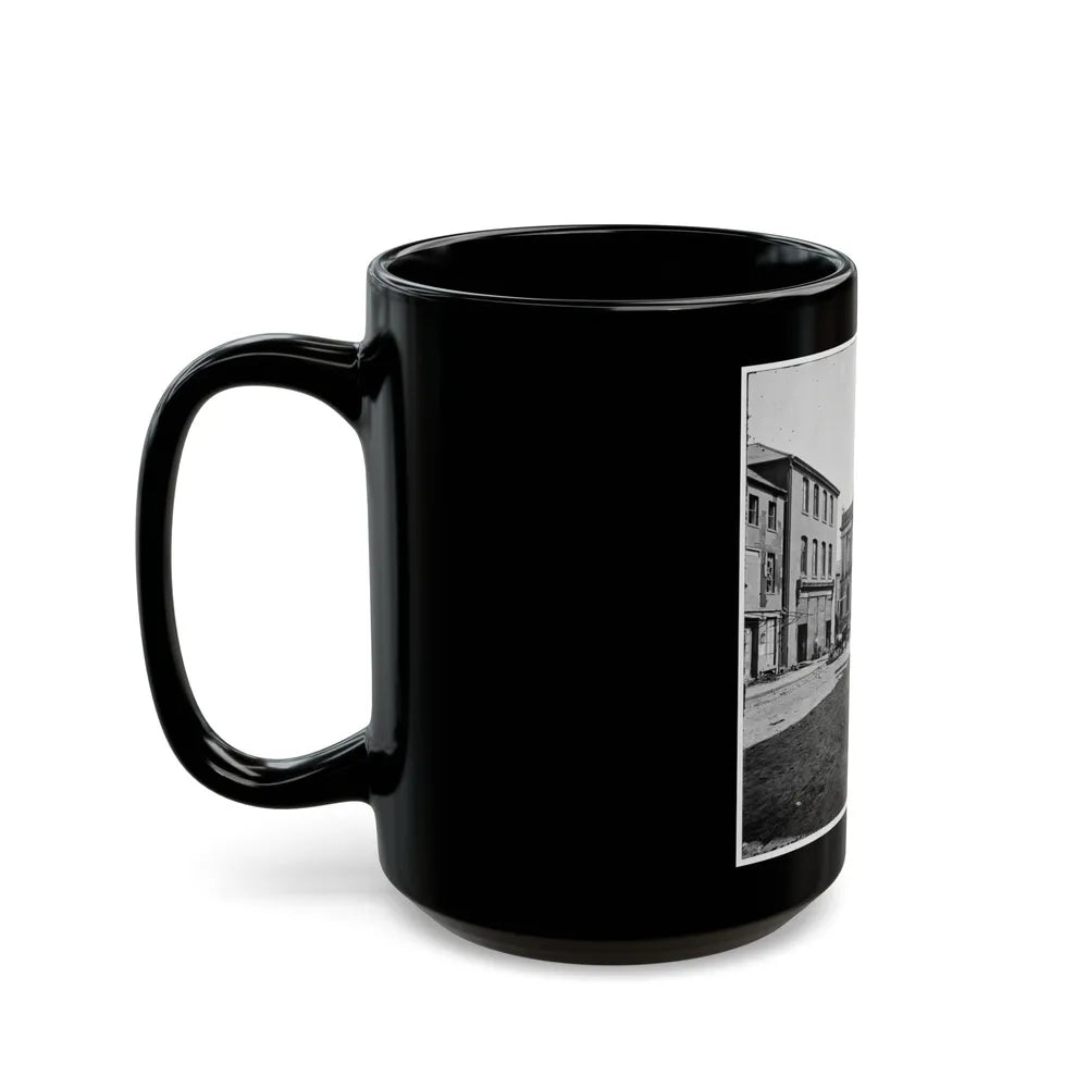 Charleston, S.C. The Post Office (Old Exchange And Custom House, 122 East Bay) (U.S. Civil War) Black Coffee Mug-Go Mug Yourself