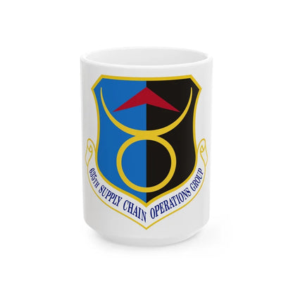 635th Supply Chain Operations Group (U.S. Air Force) White Coffee Mug-15oz-Go Mug Yourself