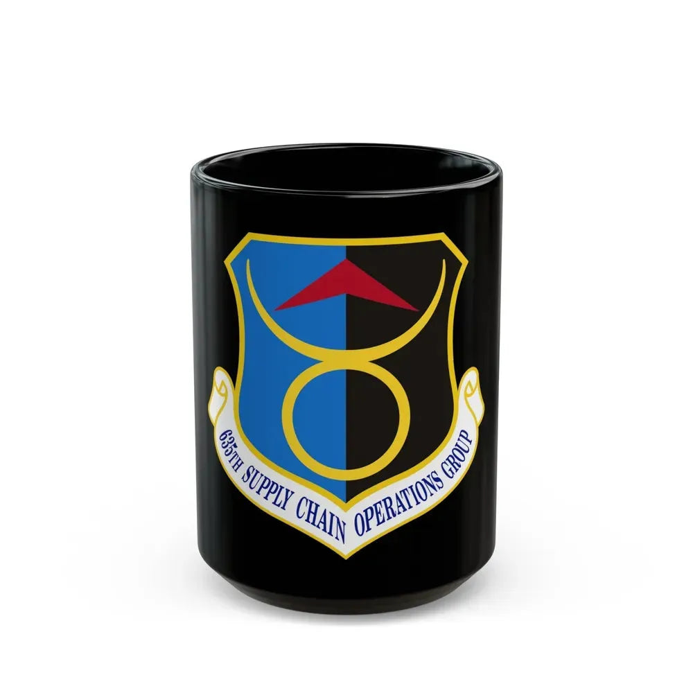 635th Supply Chain Operations Group (U.S. Air Force) Black Coffee Mug 15oz - Go Mug Yourself