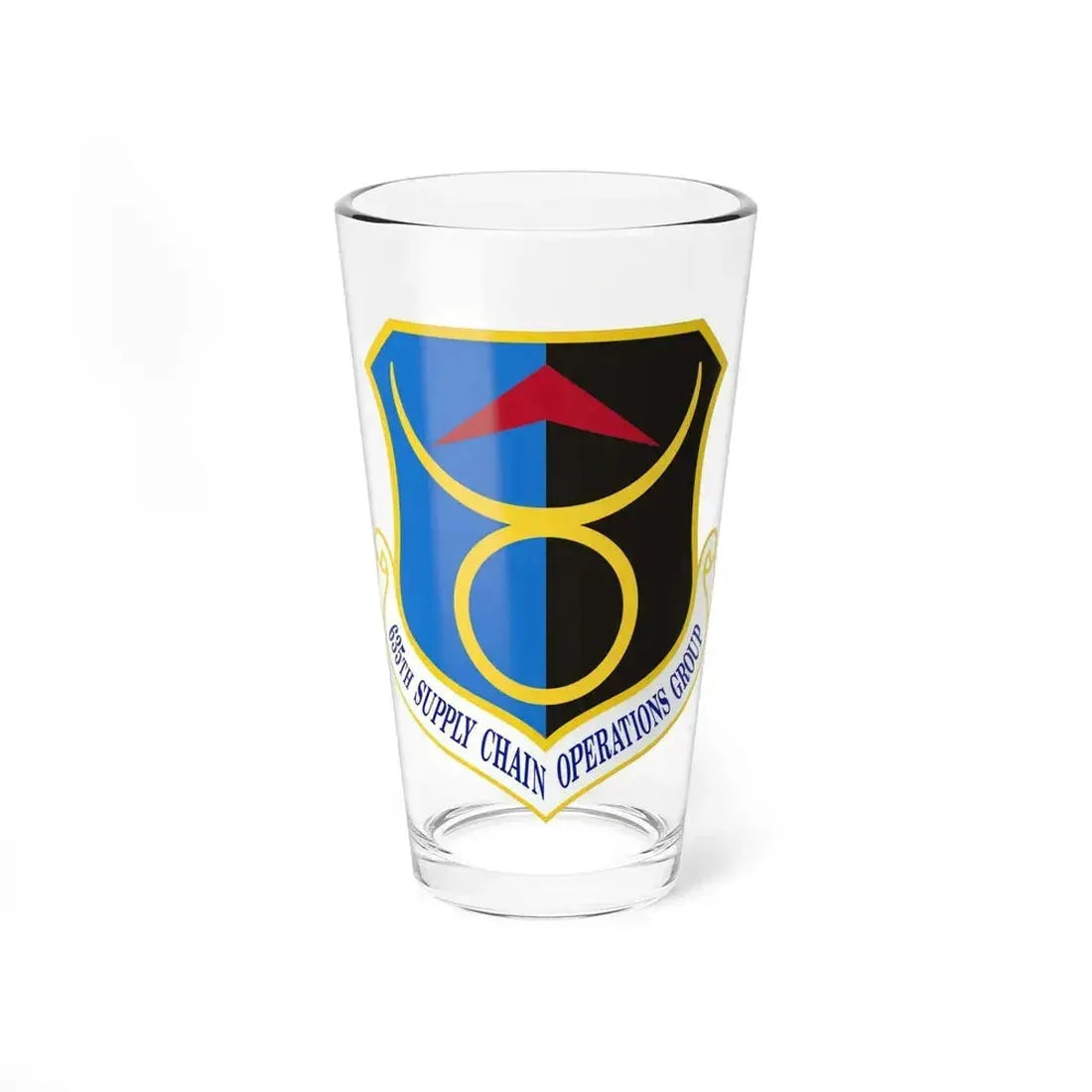 635th Supply Chain Operations Group (U.S. Air Force) Pint Glass 16oz 16oz - Go Mug Yourself