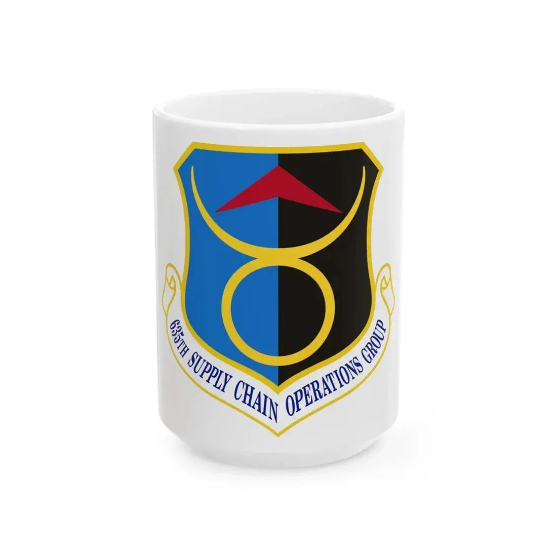 635th Supply Chain Operations Group (U.S. Air Force) White Coffee Mug 15oz - Go Mug Yourself