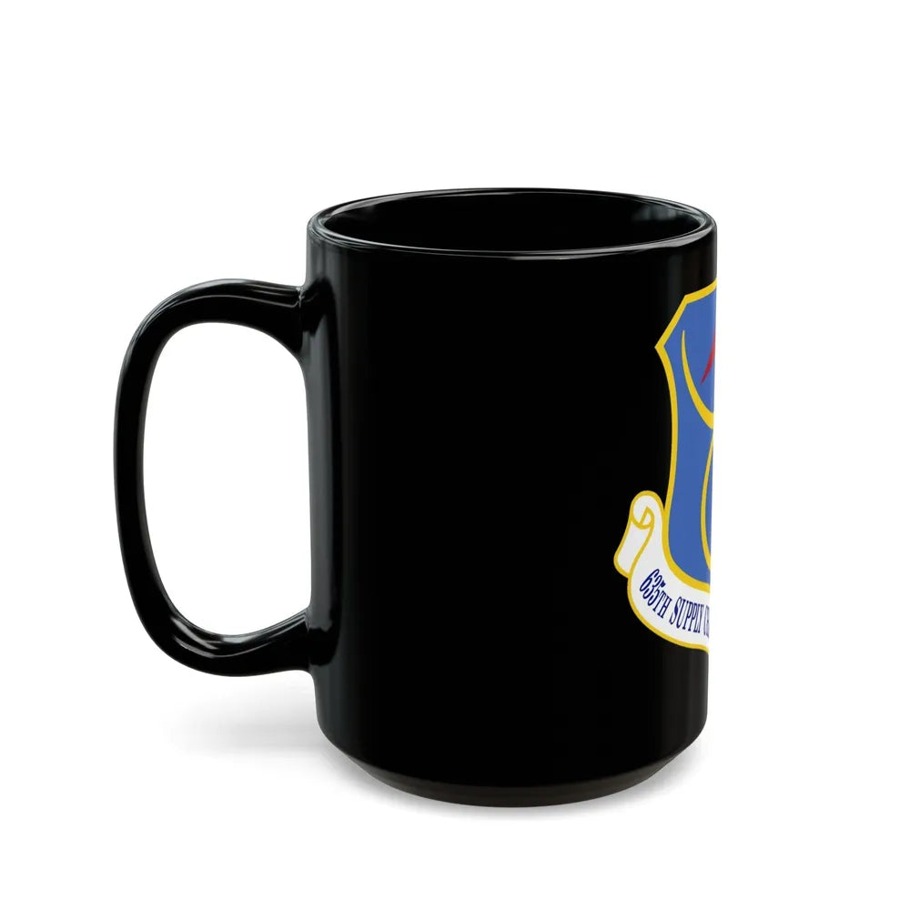 635th Supply Chain Operations Wing (U.S. Air Force) Black Coffee Mug-Go Mug Yourself