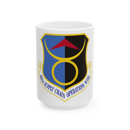 635th Supply Chain Operations Wing (U.S. Air Force) White Coffee Mug-15oz-Go Mug Yourself