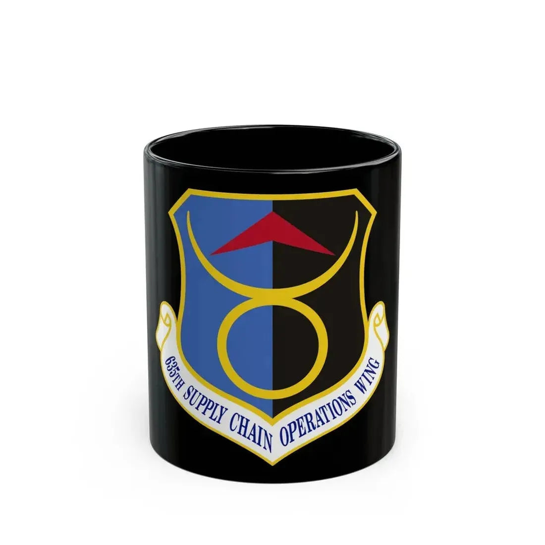 635th Supply Chain Operations Wing (U.S. Air Force) Black Coffee Mug 11oz - Go Mug Yourself