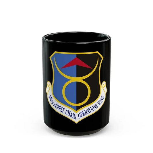635th Supply Chain Operations Wing (U.S. Air Force) Black Coffee Mug 15oz - Go Mug Yourself