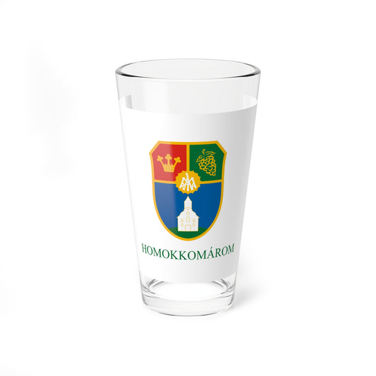 Flag of Homokkomarom (Hungary) Pint Glass 16oz