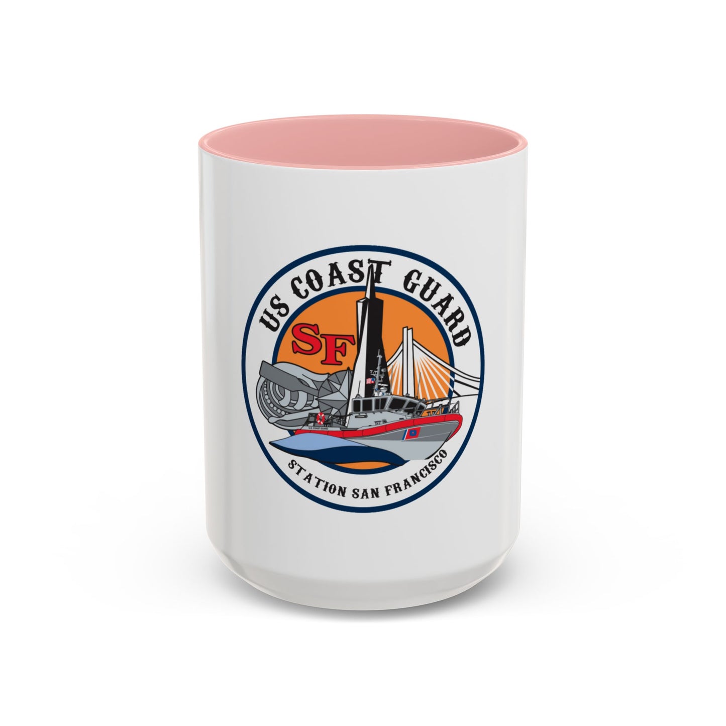 USCGS San Francisco Station (U.S. Coast Guard) Accent Coffee Mug