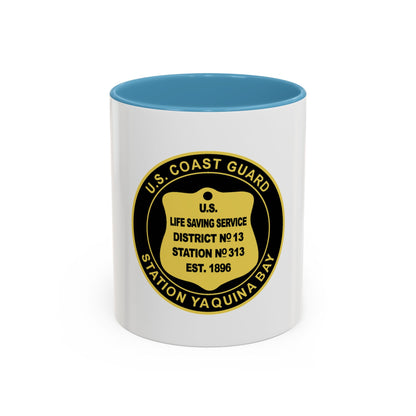 USCG Station Yaquina Bay (U.S. Coast Guard) Accent Coffee Mug
