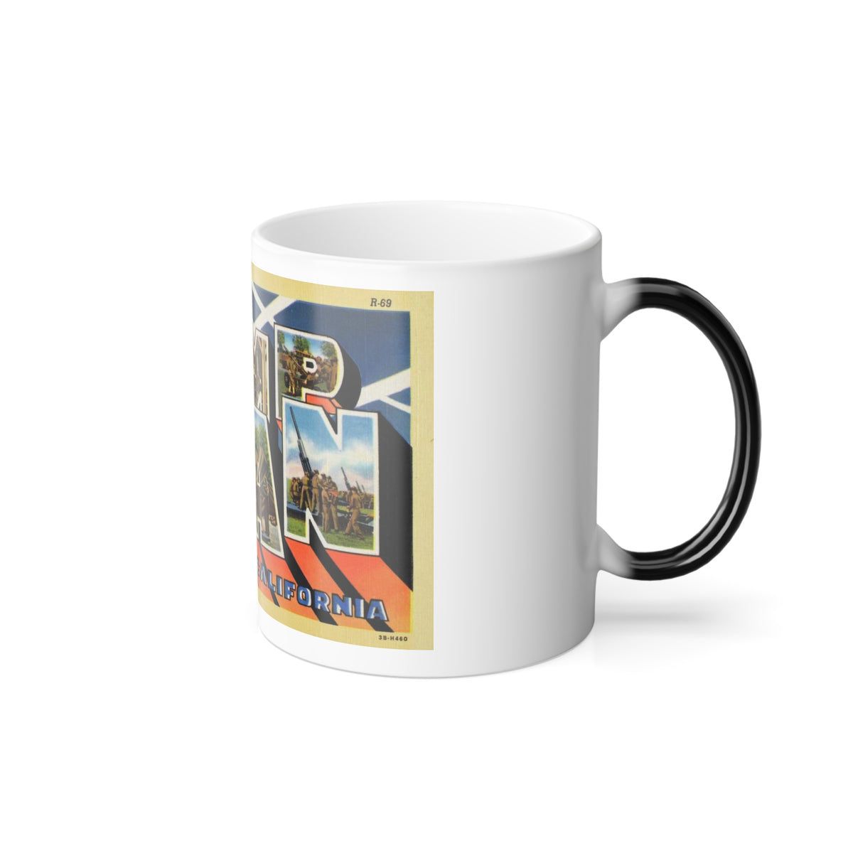 Greetings from Camp Haan California (Greeting Postcards) Color Changing Mug 11oz