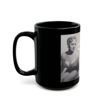 Norma Sykes #156 - 66 PHOTOGRAPHS OF Sabrina U.K. Pocket Mag. Pages 42 & 43 (Vintage Female Icon) Black Coffee Mug-Go Mug Yourself