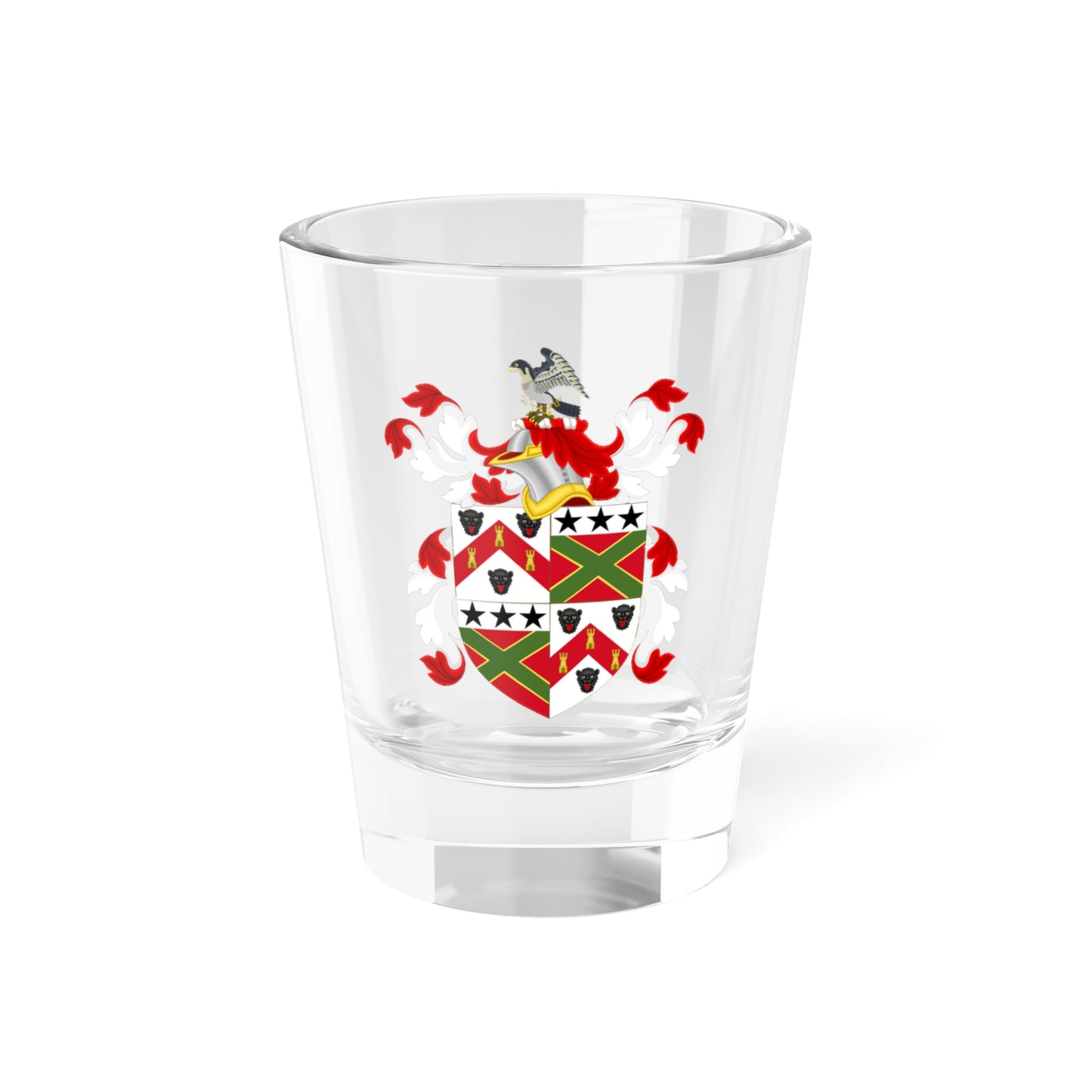 Coat of Arms of Edward Andros (United States) (Coat of Arms) Shot Glass 1.5oz