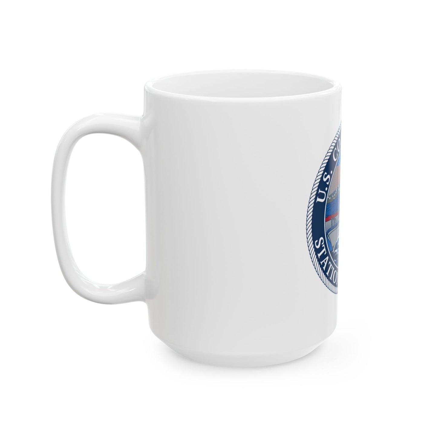 USCG STA MENEMSHA (U.S. Coast Guard) White Coffee Mug