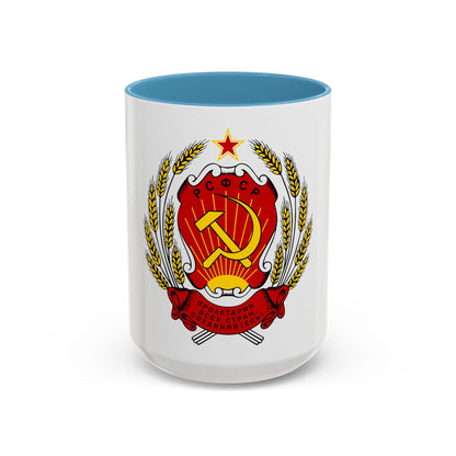 Coat of arms of the Russian Soviet Federative Socialist Republic - Accent Coffee Mug
