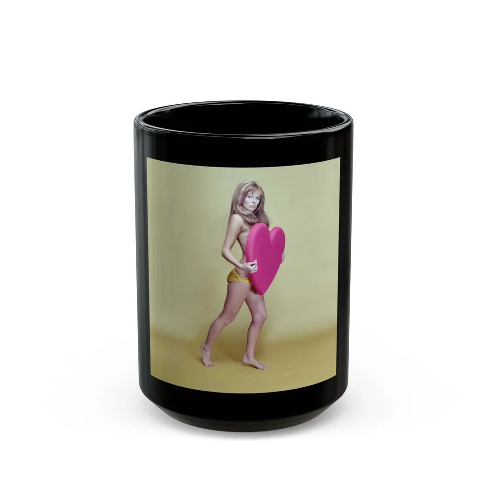 Julie Ege #229 (Vintage Female Icon) Black Coffee Mug-15oz-Go Mug Yourself