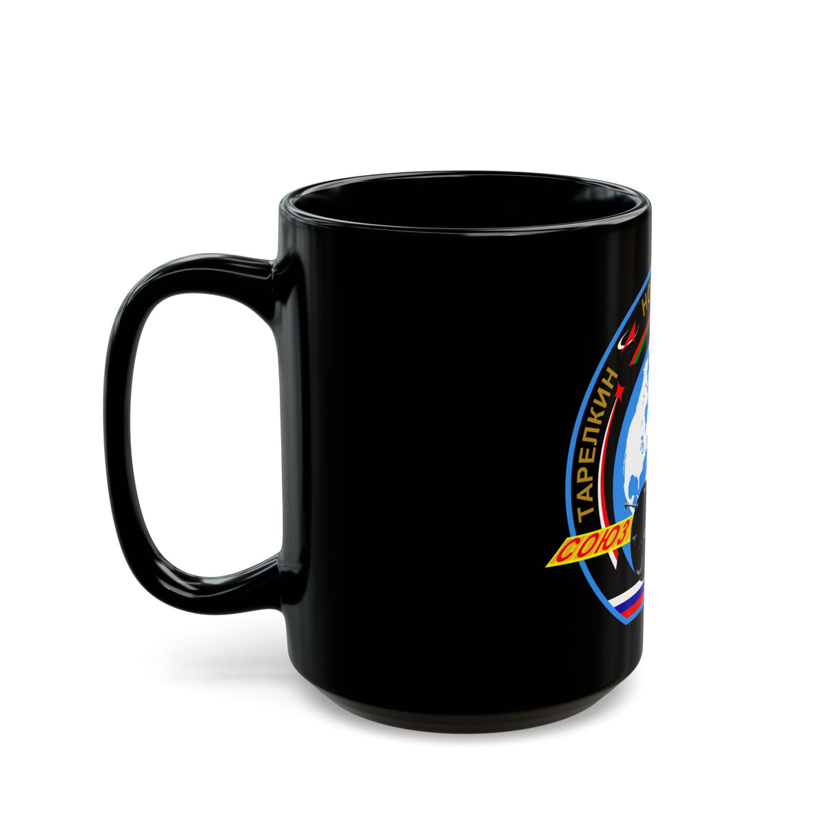 Soyuz TMA-06M (Soyuz Programme) Black Coffee Mug