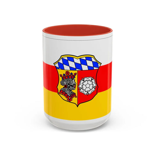 Flag of Freising Germany - Accent Coffee Mug-15oz-Red-Go Mug Yourself