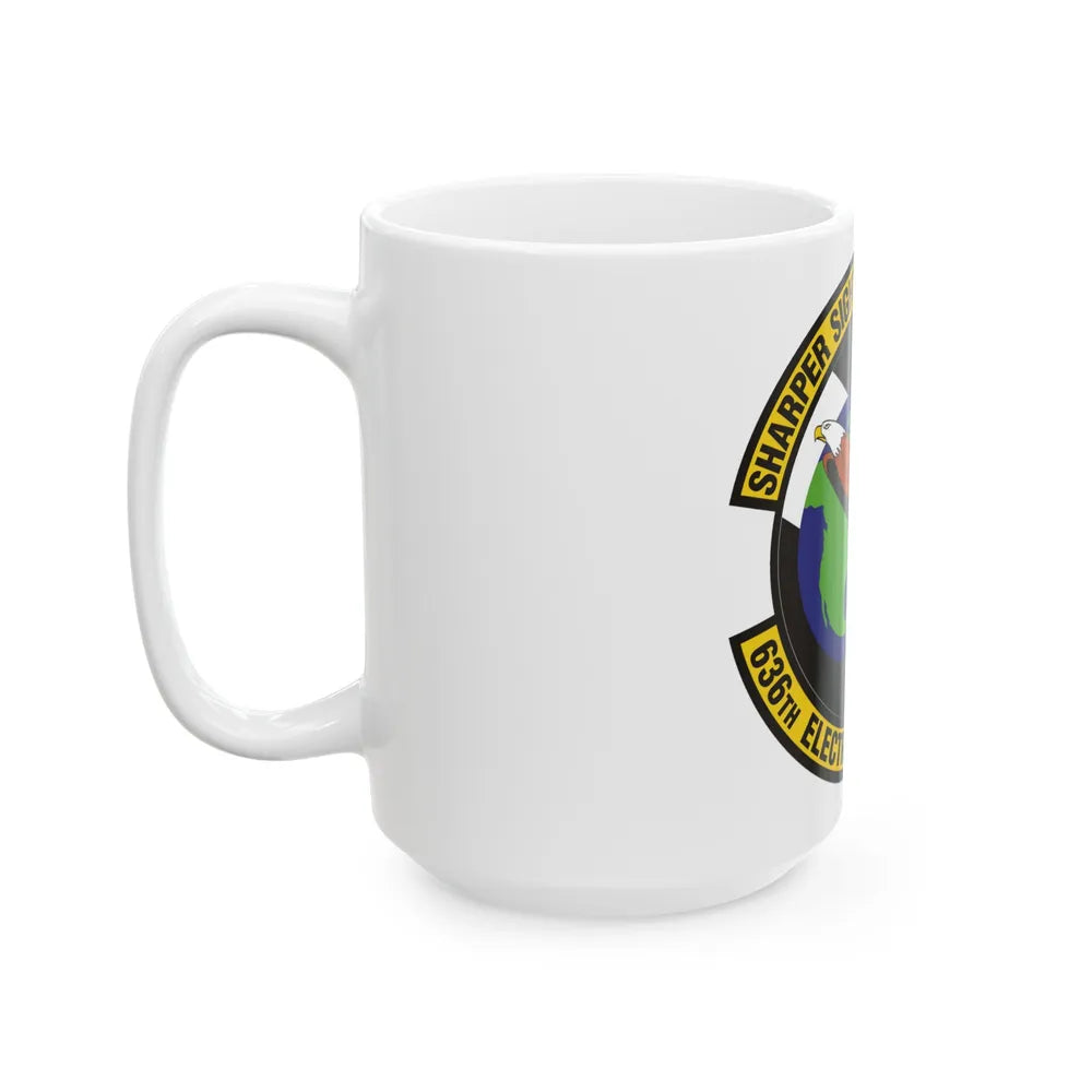 636th Electronic Systems Squadron (U.S. Air Force) White Coffee Mug-Go Mug Yourself