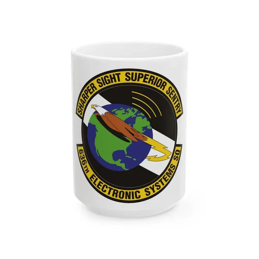 636th Electronic Systems Squadron (U.S. Air Force) White Coffee Mug 15oz - Go Mug Yourself