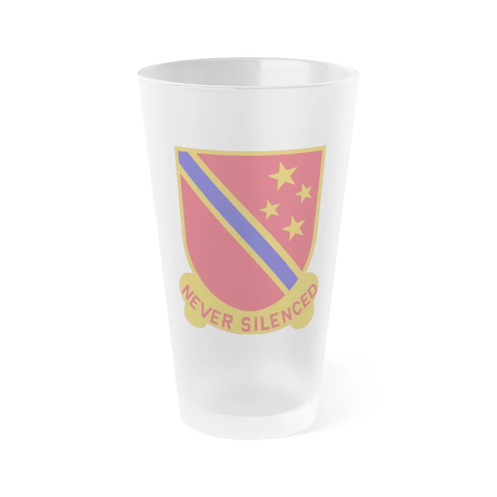 636th Field Artillery Battalion (U.S. Army) Frosted Pint Glass 16oz-Go Mug Yourself