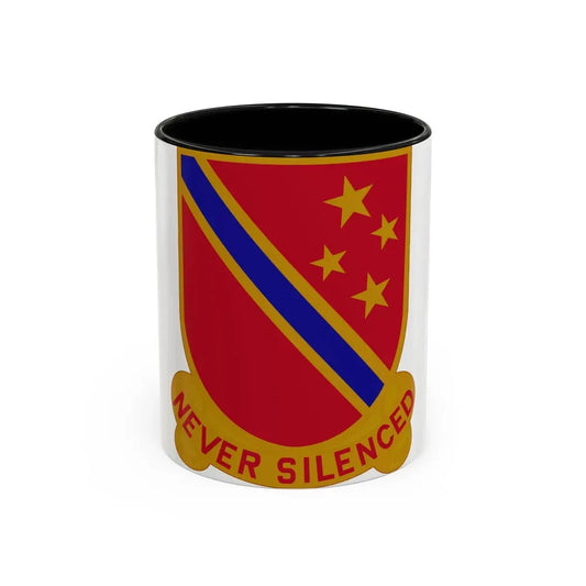 636th Field Artillery Battalion (U.S. Army) Accent Coffee Mug 11oz Black - Go Mug Yourself