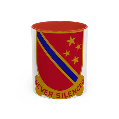 636th Field Artillery Battalion (U.S. Army) Accent Coffee Mug 11oz Red - Go Mug Yourself