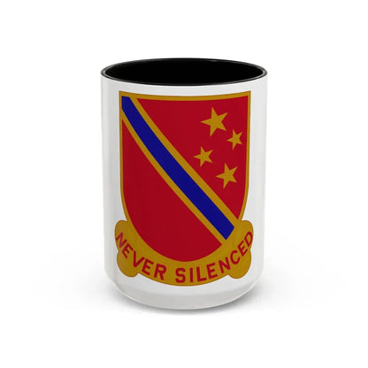 636th Field Artillery Battalion (U.S. Army) Accent Coffee Mug 15oz Black - Go Mug Yourself