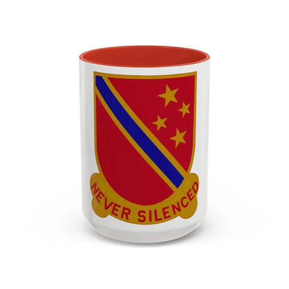 636th Field Artillery Battalion (U.S. Army) Accent Coffee Mug 15oz Red - Go Mug Yourself