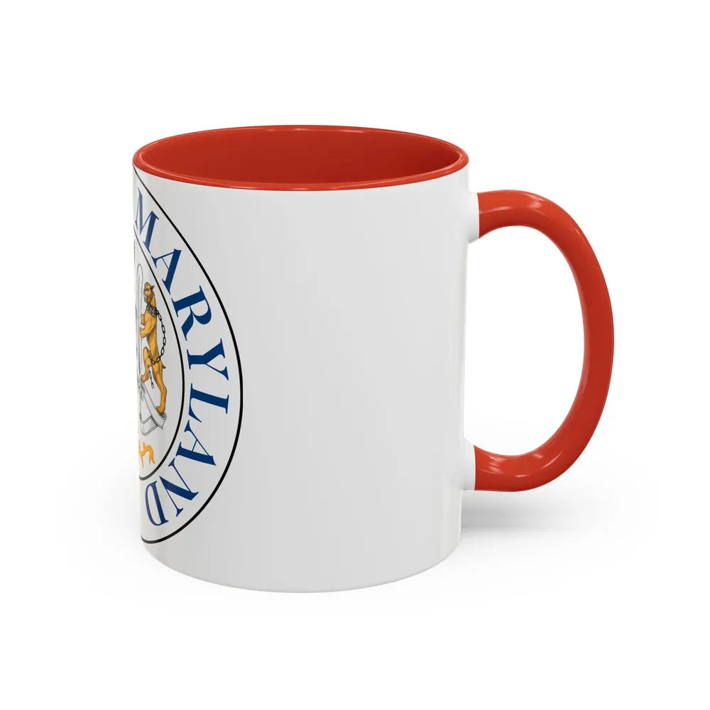 Seal of Rockville Maryland - Accent Coffee Mug-Go Mug Yourself