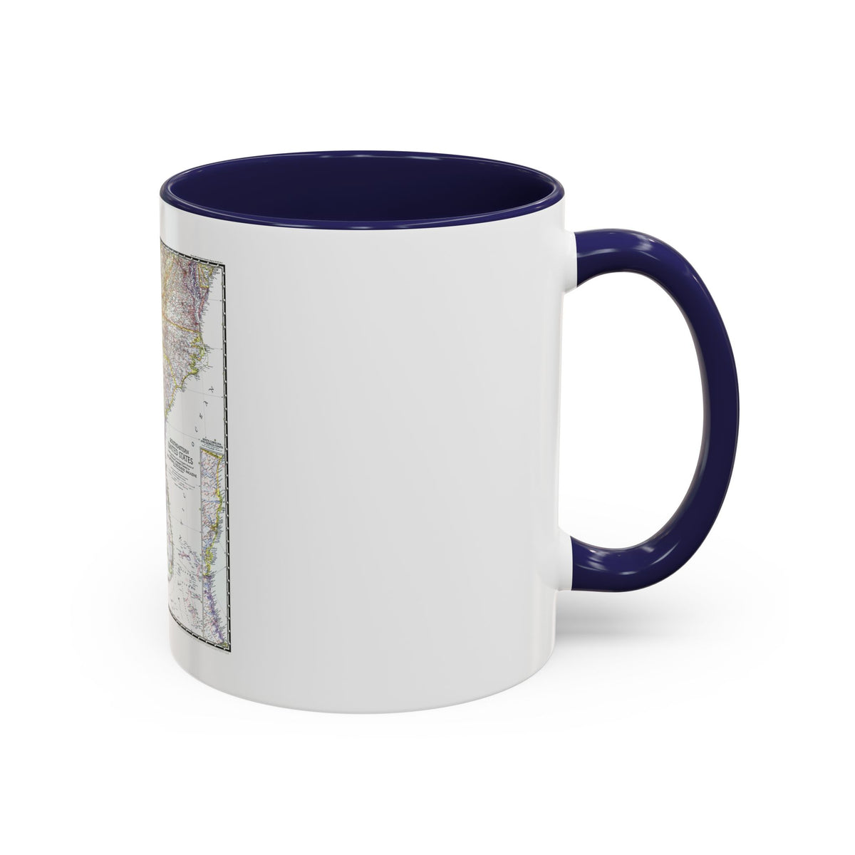 USA - Southeastern (1947) (Map) Accent Coffee Mug