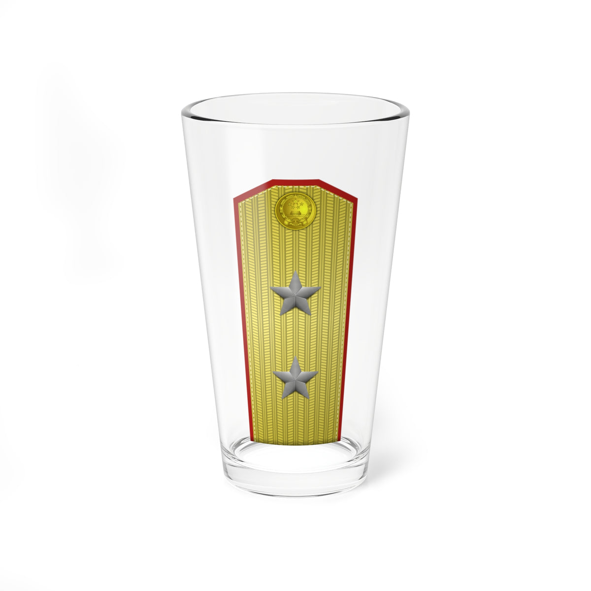 PLA zhōng jiàng Type 55 (China) (Military Rank) Pint Glass 16oz