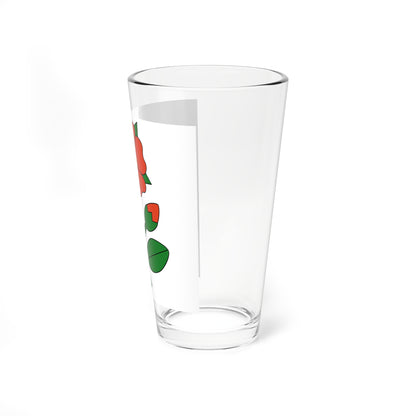 CHE Bruettisellen Flag (Switzerland) Pint Glass 16oz