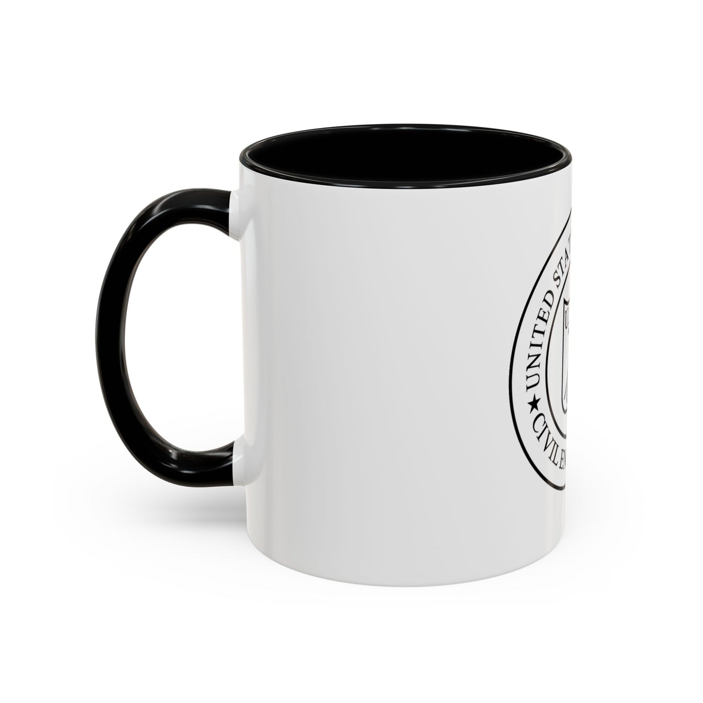 USCG Civil Engineering (U.S. Coast Guard) Accent Coffee Mug