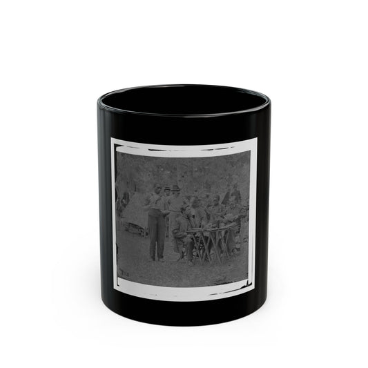 Bealeton, Virginia. Captain Henry P. Smith's Mess. Company D, 93d New York Volunteers (U.S. Civil War) Black Coffee Mug